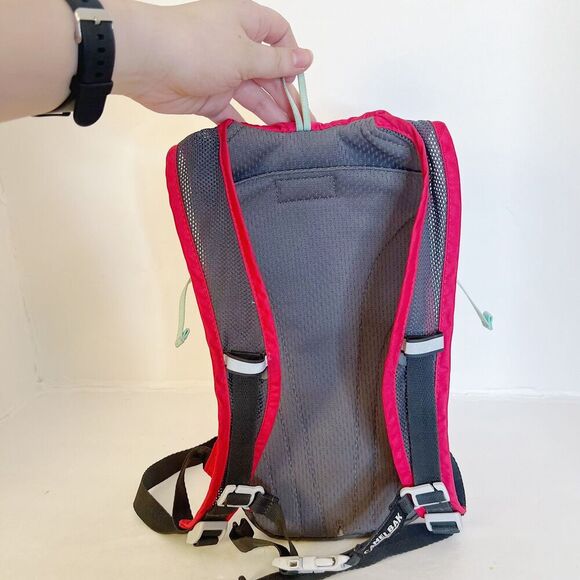 Camelbak Mini M.U.L.E. Hydration Pack Mini Backpack Hiking Running Pink and Mint - Picture 3 of 7